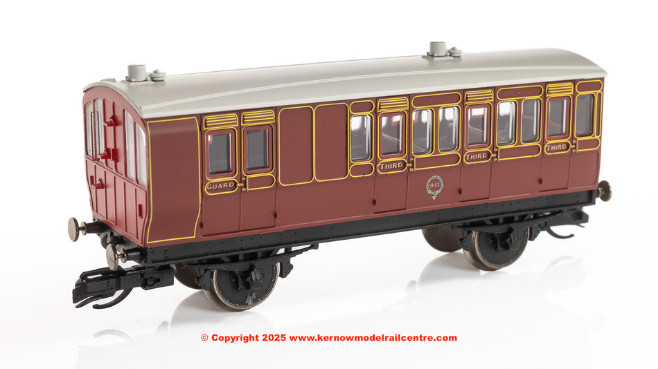 TT4057 Hornby LB&SCR 4 Wheel Coach 3rd Class Brake