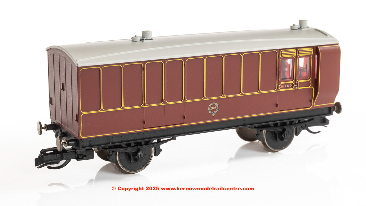 TT4058 Hornby LB&SCR 4 Wheel Coach 3rd Class Brake Baggage