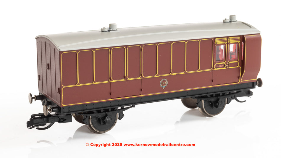 TT4058 Hornby LB&SCR 4 Wheel Coach 3rd Class Brake Baggage