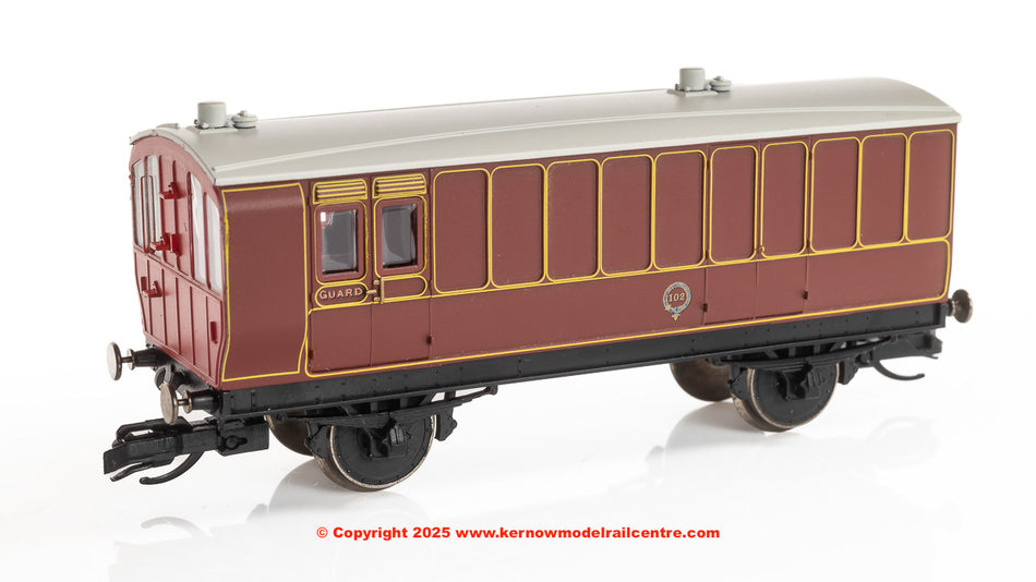 TT4058 Hornby LB&SCR 4 Wheel Coach 3rd Class Brake Baggage
