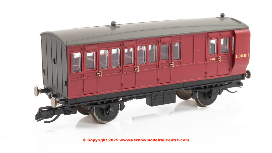 TT4061 Hornby BR 4 Wheel Coach 3rd Class Brake
