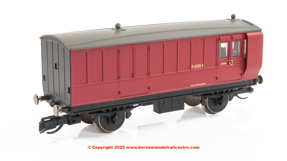 TT4062 Hornby BR 4 Wheel Coach 3rd Class Brake Baggage