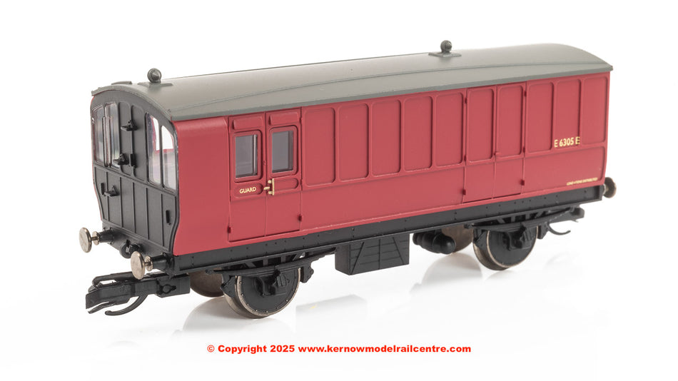 TT4062 Hornby BR 4 Wheel Coach 3rd Class Brake Baggage