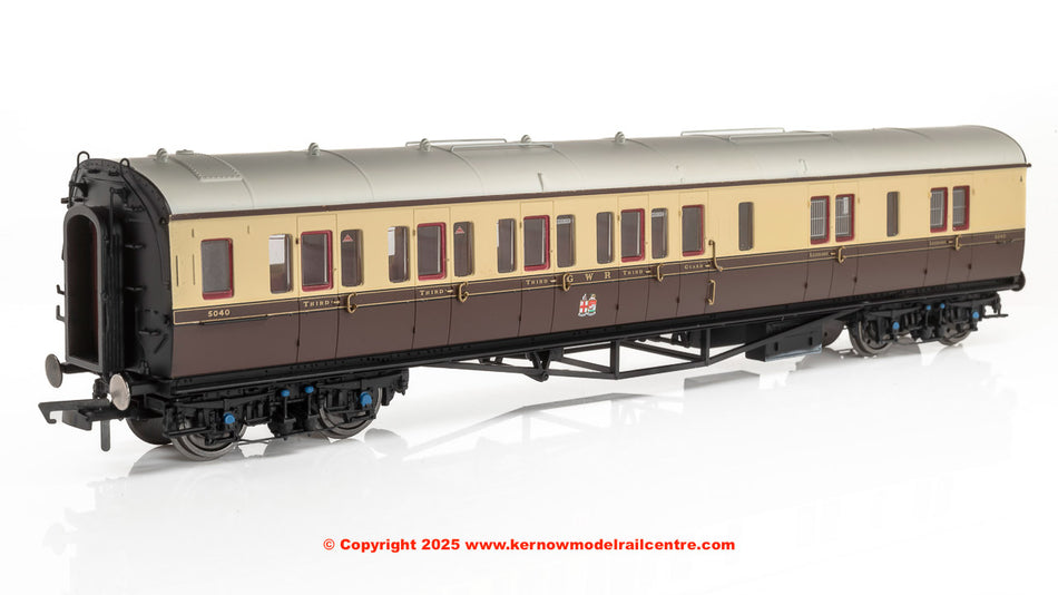 R40465 Hornby GWR Collett Bow End Coach Corridor BRK 3rd LH 5040