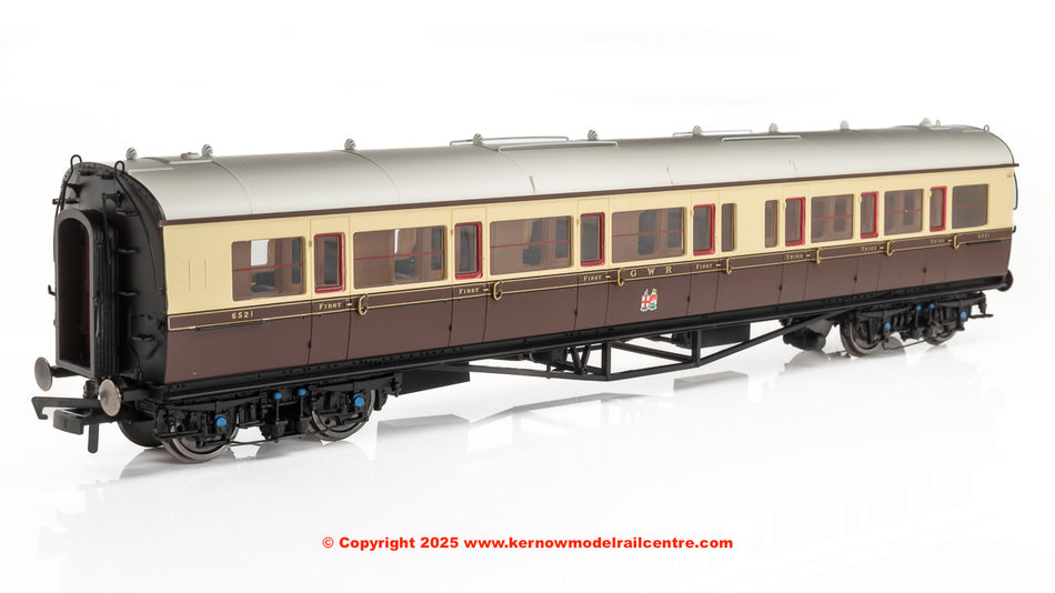 R40467 Hornby GWR Collett Bow End Coach Corridor Comp LH 6521