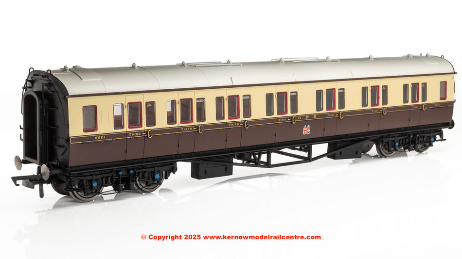 R40467 Hornby GWR Collett Bow End Coach Corridor Comp LH 6521