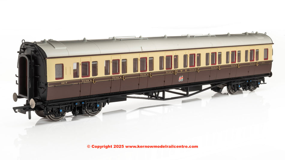 R40469 Hornby GWR Collett Bow Ended Coach Corridor 3rd 5017