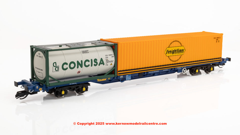 TT6031 Hornby Touax KFA Container Wagon 20ft + 40ft Conts
