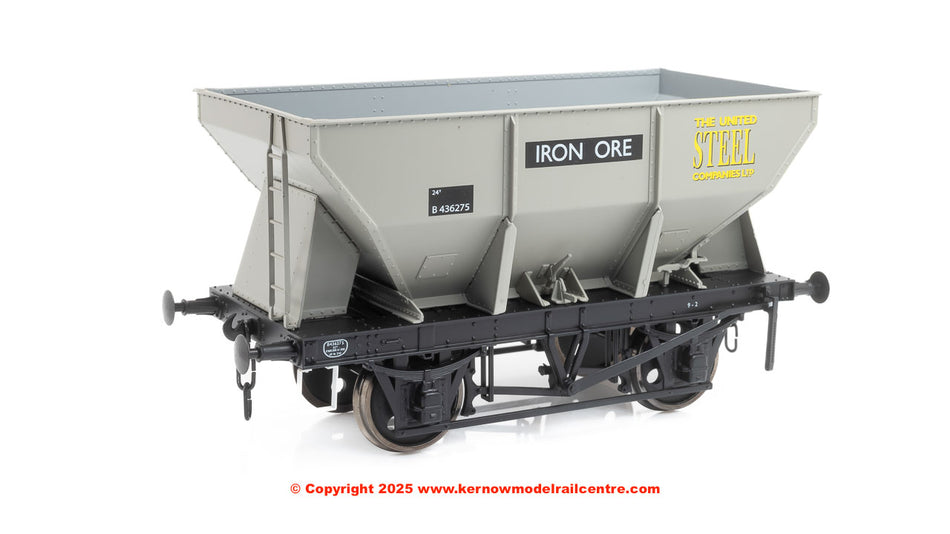 7F-033-008 Dapol 24t Steel Hopper United Steel BR Grey B436275
