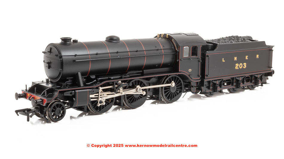 32-279B Bachmann LNER K3 Flared Tender 203 LNER Lined Black