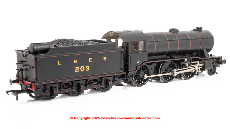 32-279B Bachmann LNER K3 Flared Tender 203 LNER Lined Black