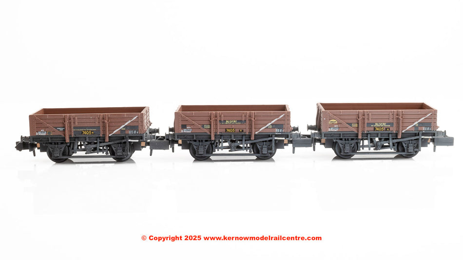 377-491 Graham Farish 5 Plank China Clay 3-Wagon Pack BR Bauxite