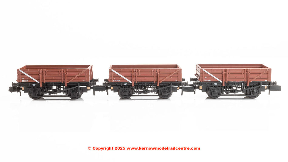 377-492 Graham Farish 5 Plank China Clay 3-Wagon Pack BR Bauxite