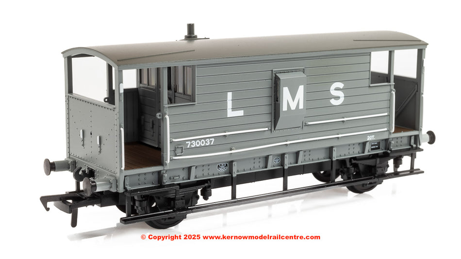 38-975 Bachmann LMS 20T Brake Van LMS (L M S) Grey