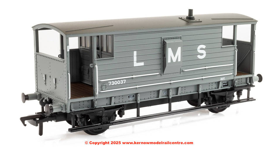 38-975 Bachmann LMS 20T Brake Van LMS (L M S) Grey