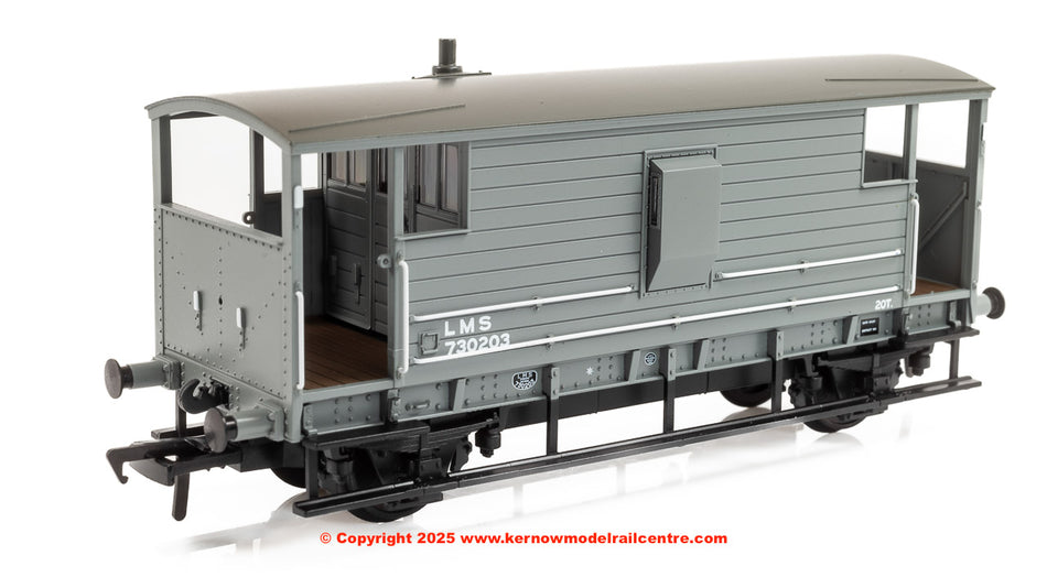 38-976 Bachmann LMS 20T Brake Van LMS (LMS) Grey