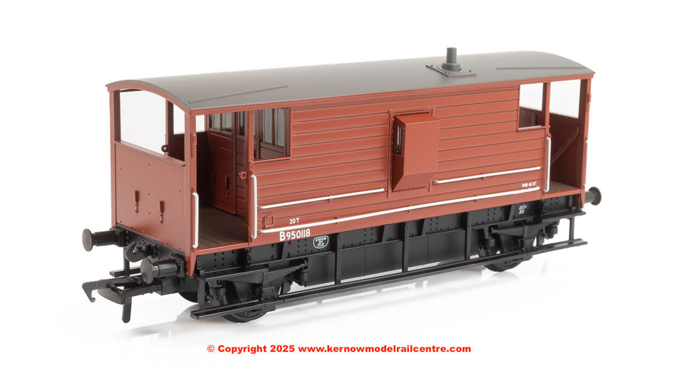 38-977 Bachmann LMS 20T Brake Van BR Bauxite (Early)