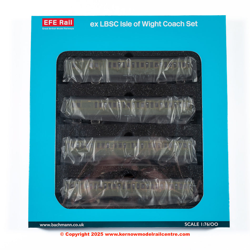 E86021 EFE Rail LBSC 54ft Isle of Wight 4-Coach Pack SR Maunsell
