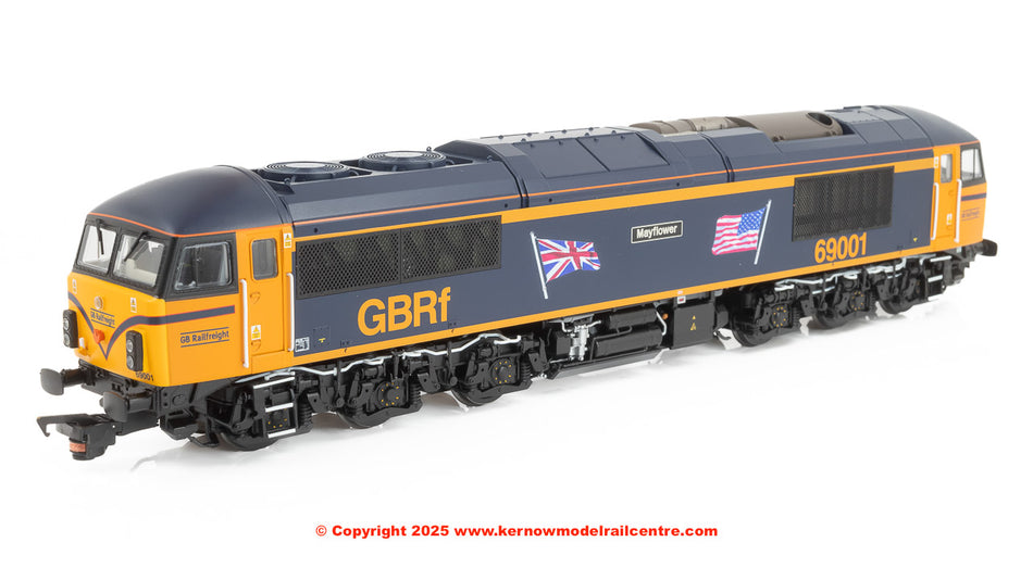35-776SFX Bachmann Class 69 69001 Mayflower GBRf UK US Flags
