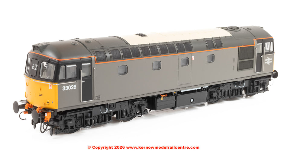 3424 Heljan Class 33/0 Diesel Loco number 33 026 - BR Grey