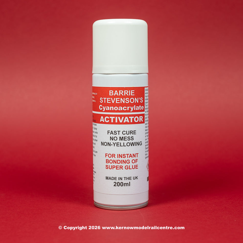 SQBS2000 #Barrie Stevenson Cyanoacrylate Activator 200ml Aerosol
