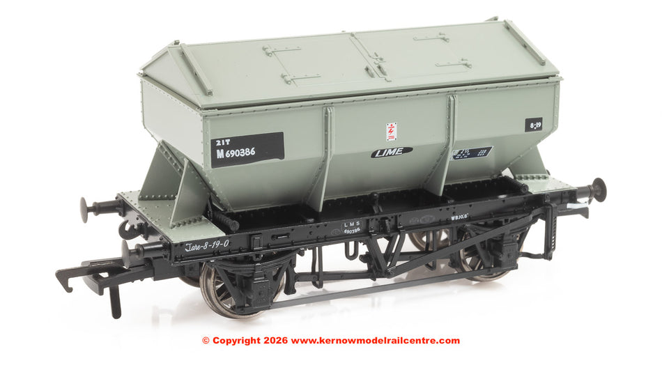 963012 Rapido LMS Iron Ore Hopper - BR (Lime) No.M690386