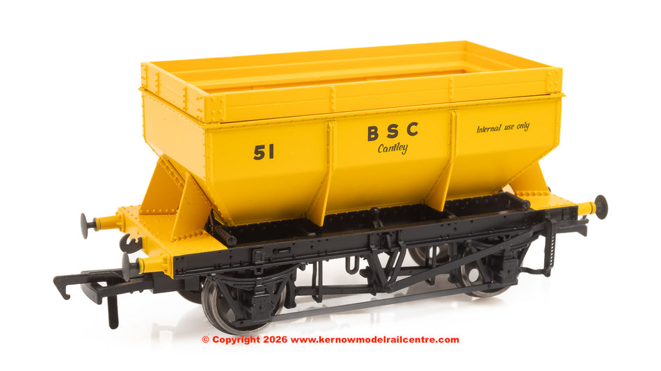 963014 Rapido LMS Iron Ore Hopper - BSC Yellow No.51
