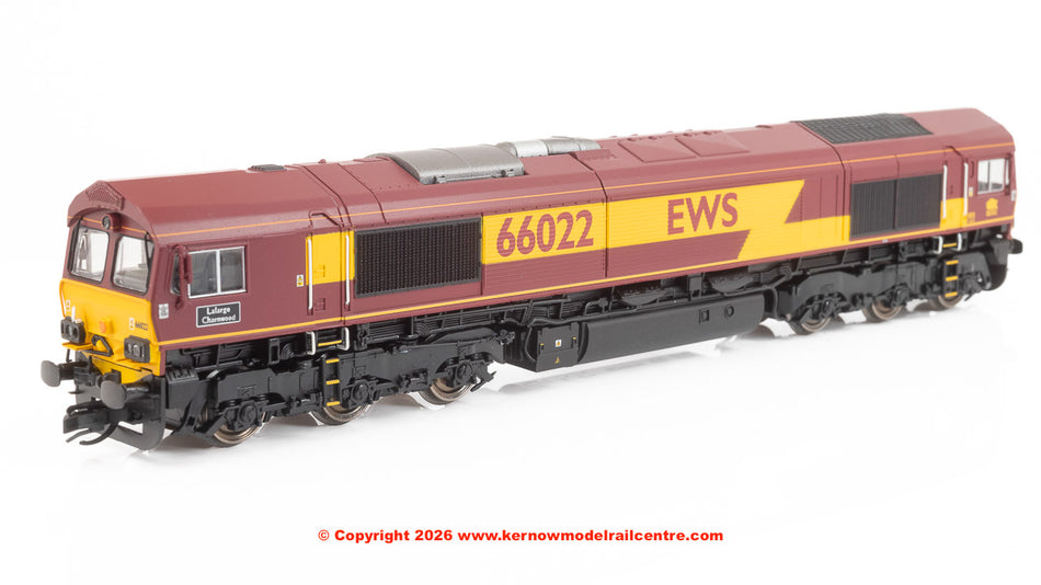TT3030M Hornby EWS Class 66 Lafarge Charnwood 66022