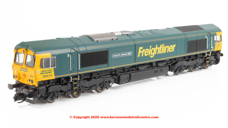 TT3031M Hornby Freightliner Class 66 Derek W Johnson MBE 66619