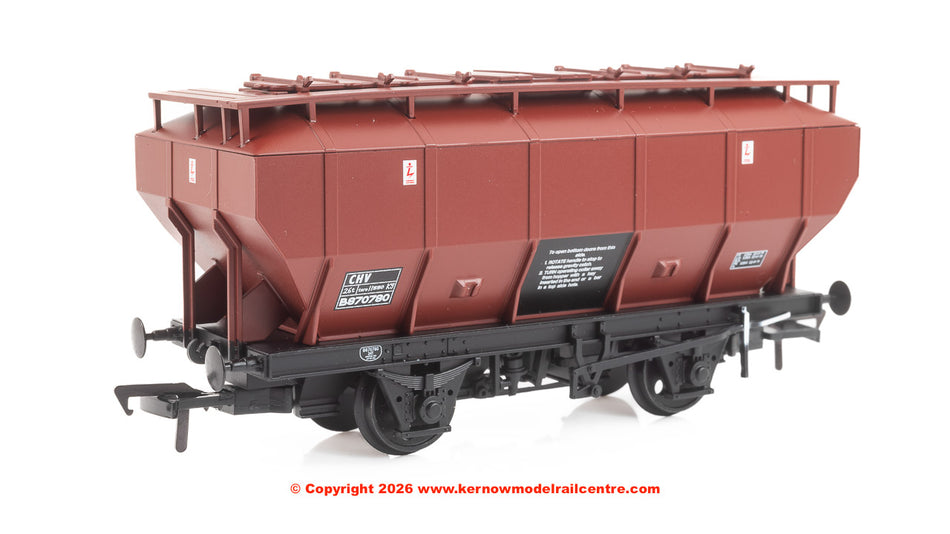 38-500B Bachmann BR 35T 'Covhop' Covered Hopper BR Bauxite (TOPS