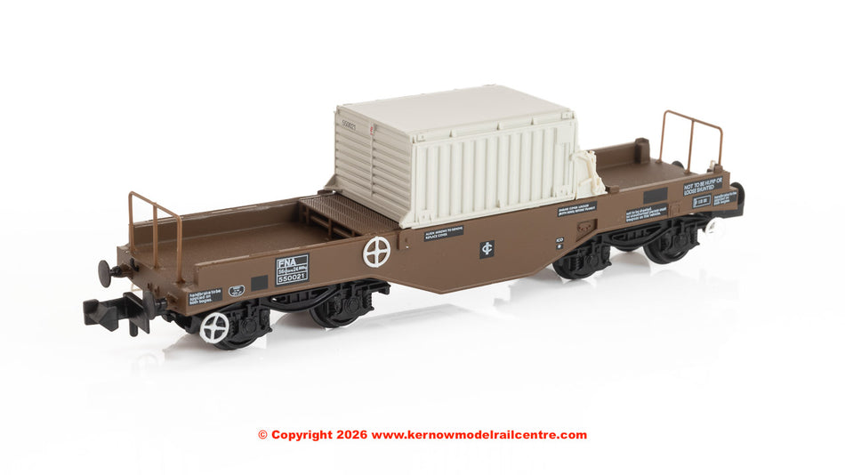 377-801A Graham Farish BR FNA Nuclear Flask Wagon with Flat Floo