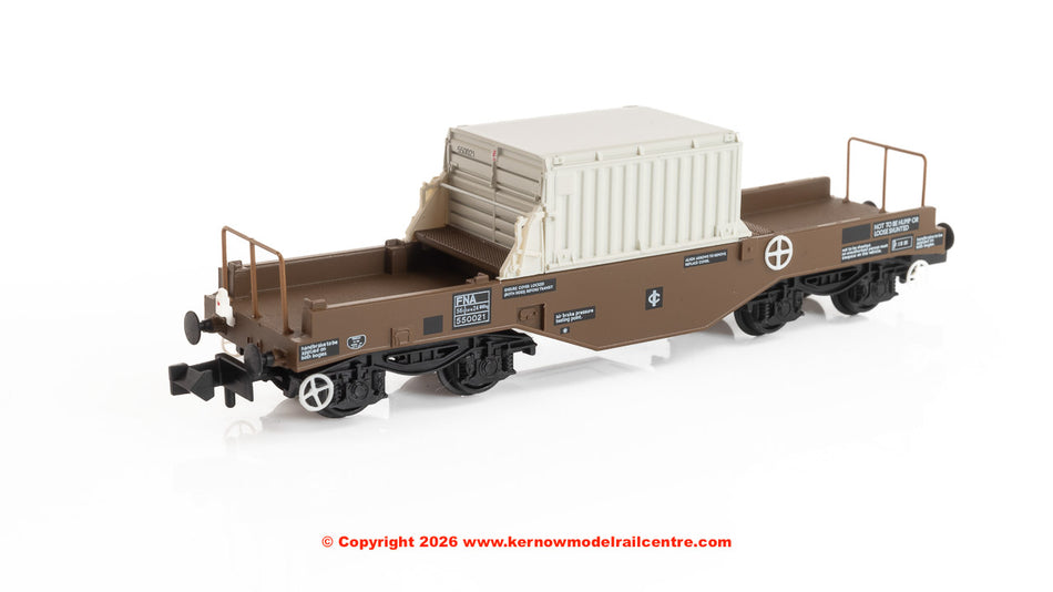 377-801A Graham Farish BR FNA Nuclear Flask Wagon with Flat Floo