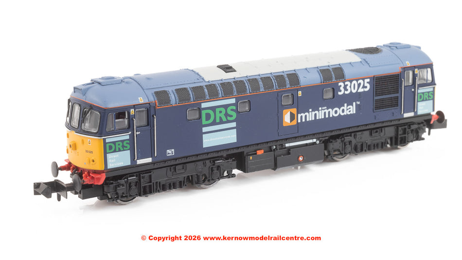 2D-001-012D Dapol Class 33/0 Diesel Loco - 33 025 - DRS Blue