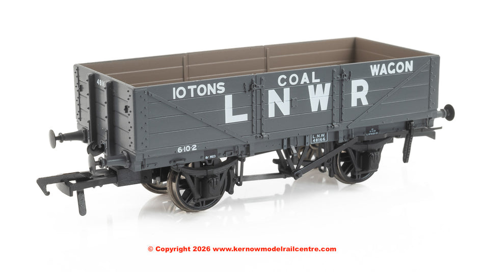 950013 Rapido LNWR D90 4-Plank Open No.48166 LNWR Loco Coal
