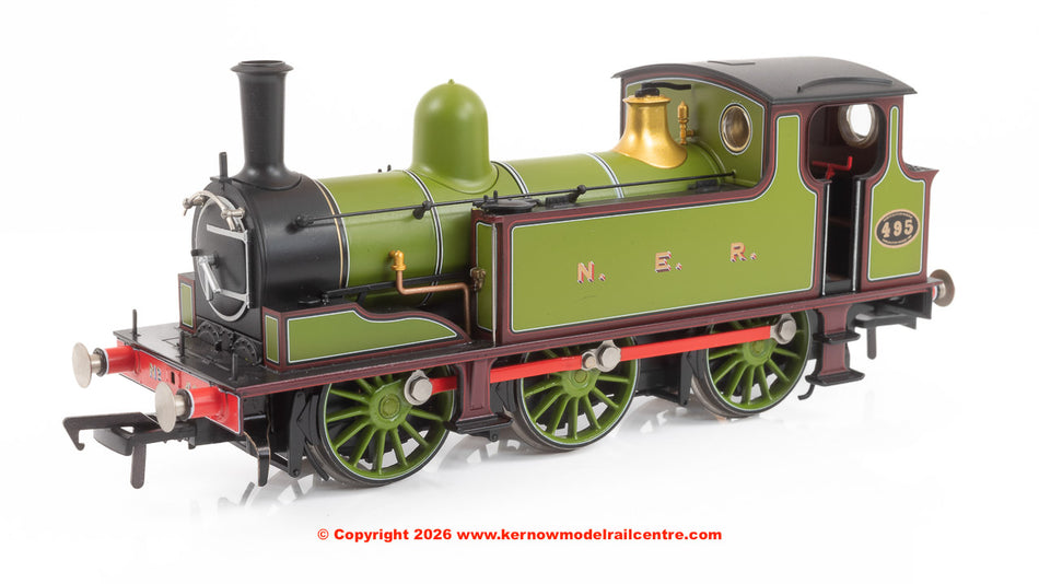 31-065 Bachmann NER E Tank 495 NER Lined Green & Maroon