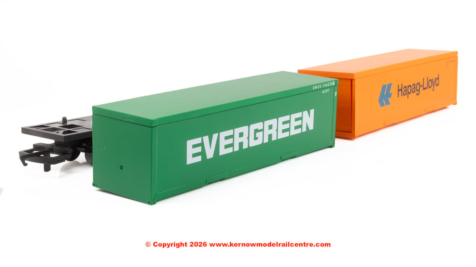 R60360 Hornby Railroad BR FFA Container Wagon with two 30 contai