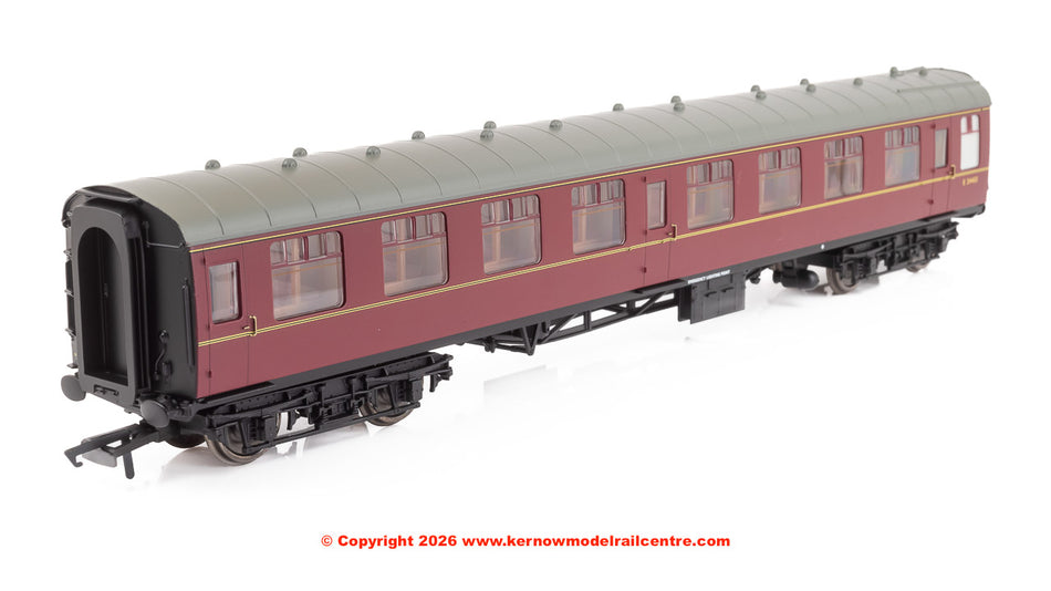 R40505 Hornby BR MK1 Corridor 2nd SK Coach E24453 - BR Maroon