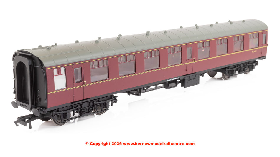 R40506 Hornby BR MK1 Corridor 2nd SK Coach W24371 BR Maroon