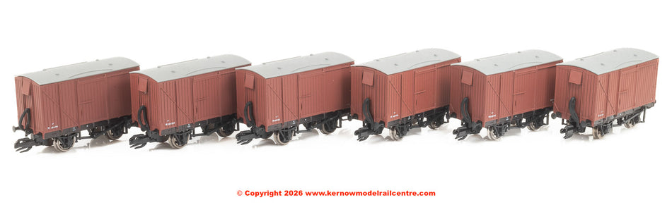 TTR61303 Peco LMS/BR 9ft WB Van - fitted - Pack of 6