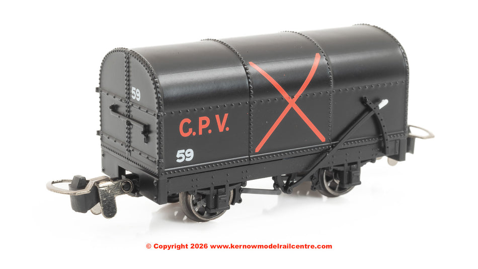 990202 Rapido Gunpowder Van - Black with Red Cross No.59