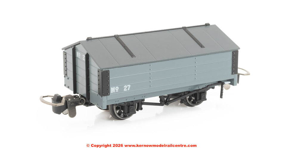 990403 Rapido Peaked Roof Van - Plain Grey No.27