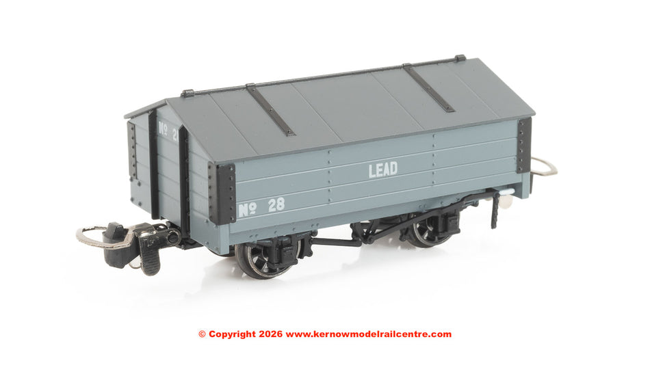 990404 Rapido Peaked Roof Van - Grey 'Lead' No.28