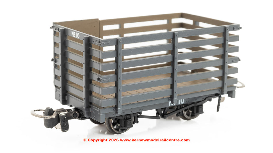 990601 Rapido Livestock Wagon - Plain Dark Grey No.10