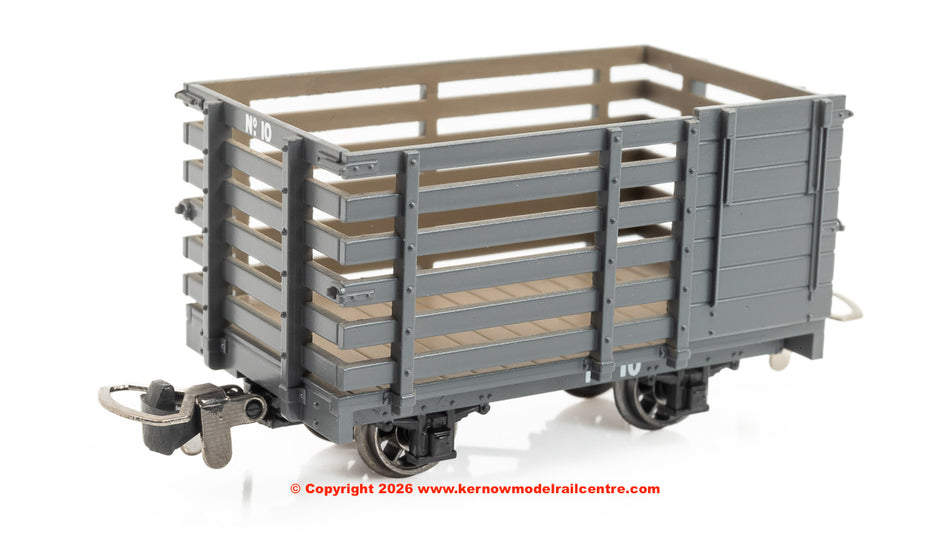 990601 Rapido Livestock Wagon - Plain Dark Grey No.10