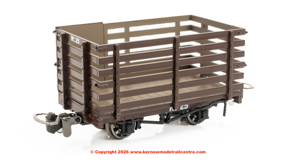 990603 Rapido Livestock Wagon - Plain Brown No.25