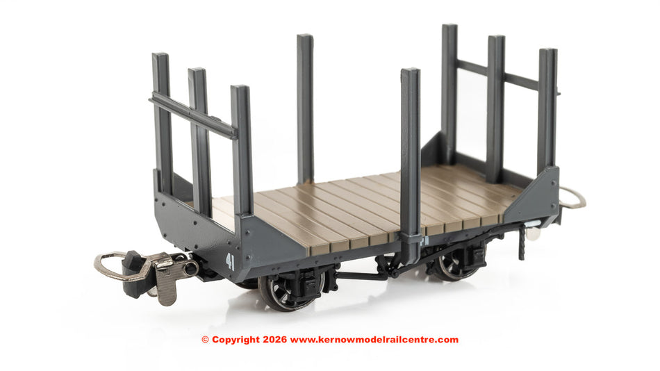 990701 Rapido Stake Wagon - Plain Dark Grey No.41