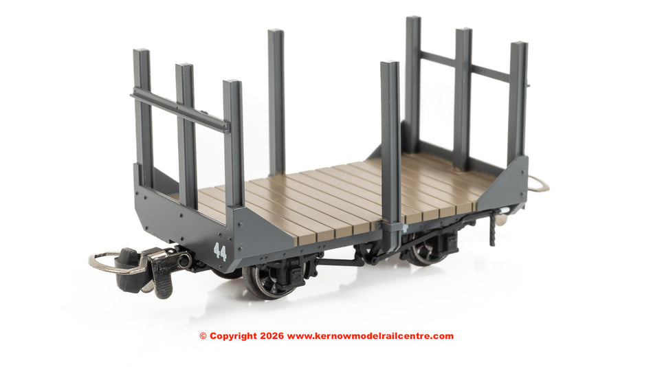 990702 Rapido Stake Wagon - Plain Dark Grey No.44