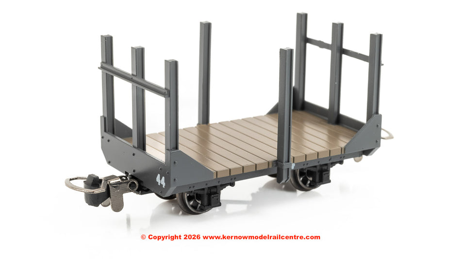 990702 Rapido Stake Wagon - Plain Dark Grey No.44