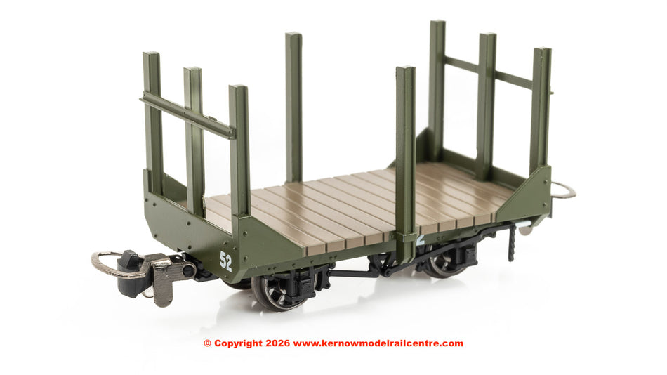 990703 Rapido Stake Wagon - Plain Green No.52