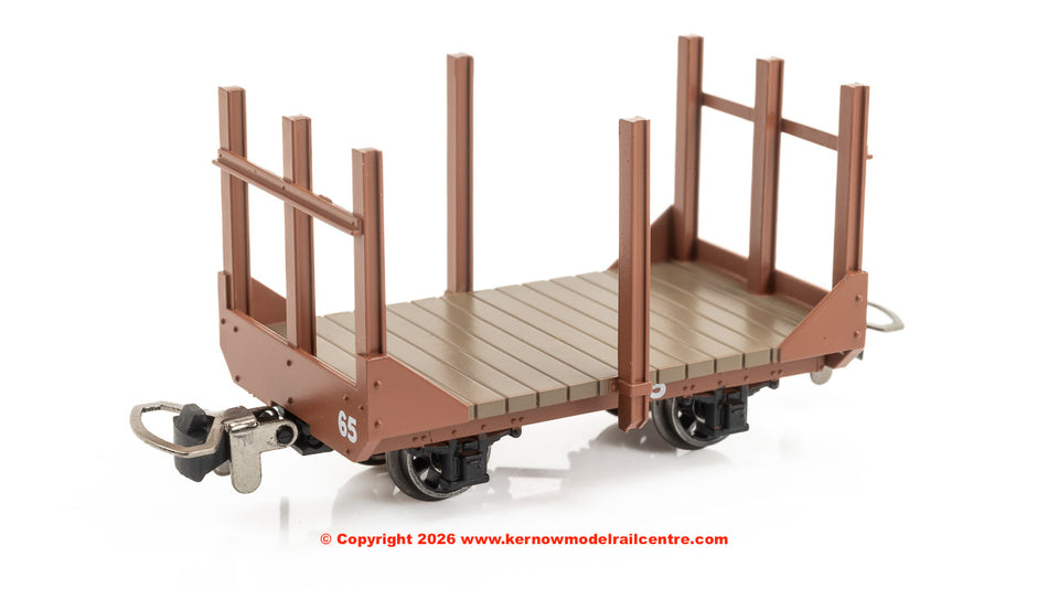 990705 Rapido Stake Wagon - Plain Rusty Brown No.65